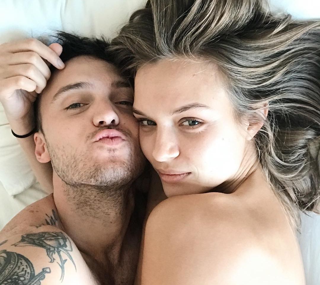 Alexander DeLeon and Josephine Skriver