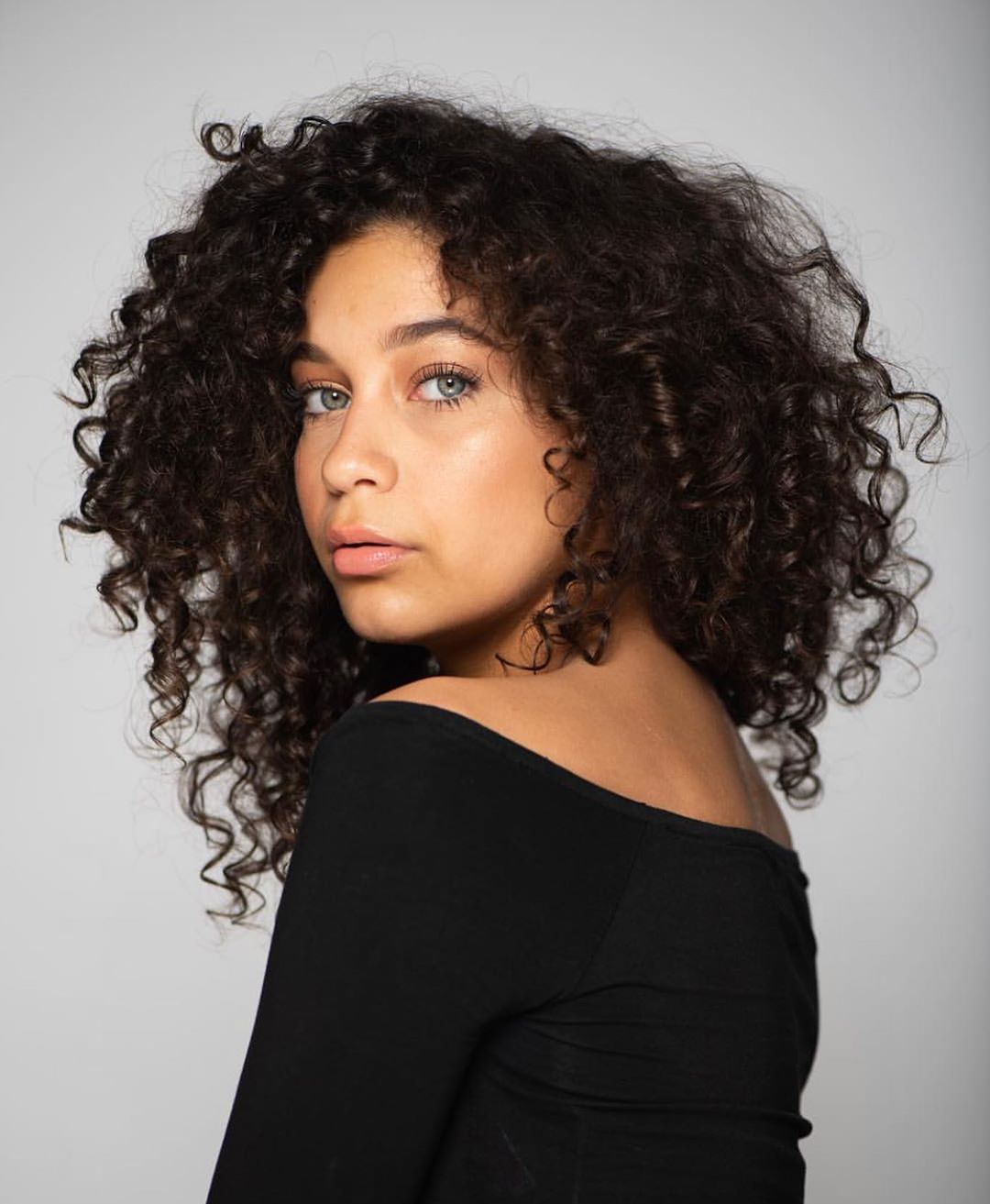 Curly Bob with Elongated Layers