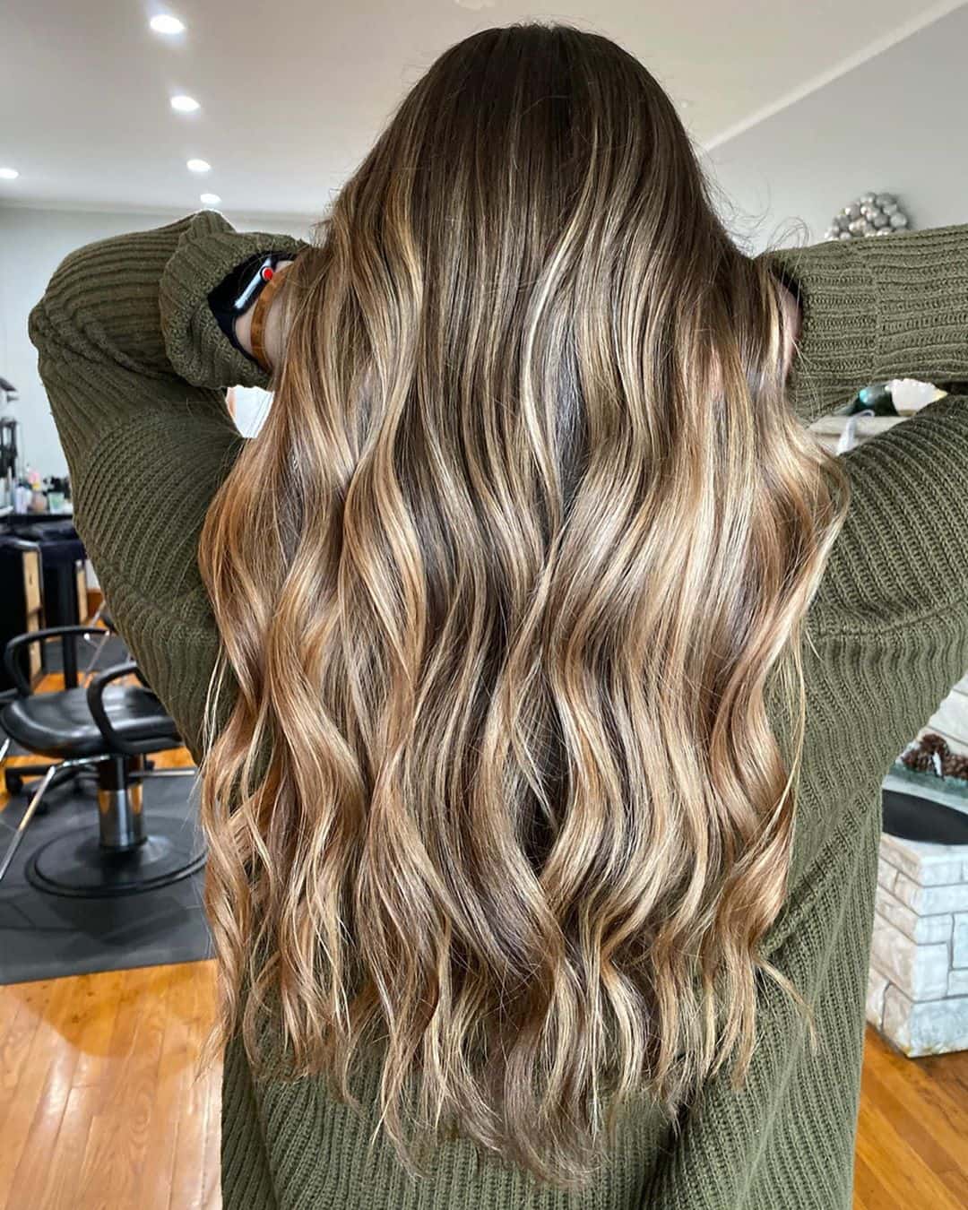 Partial Blonde On Brunette Hair