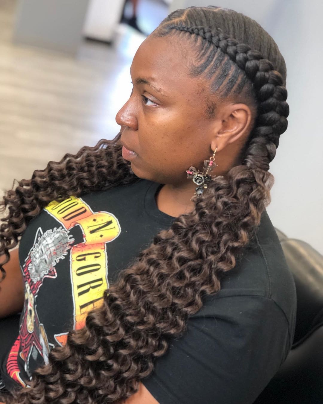Pigtail Braids With Soft Waves