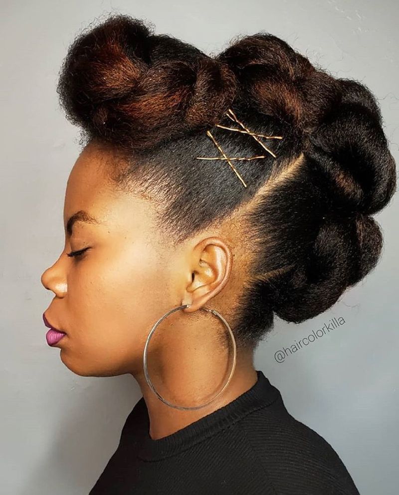 Large Buns Up-do