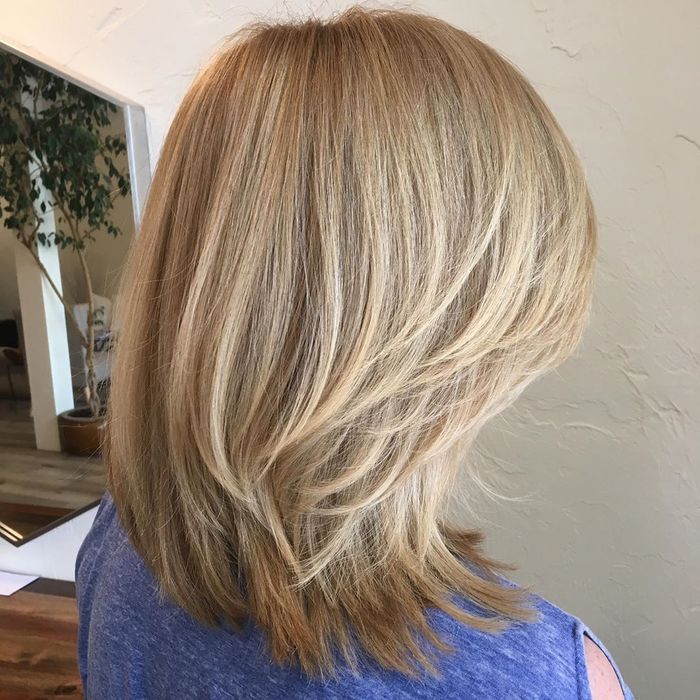 Shoulder Length Honey Blonde