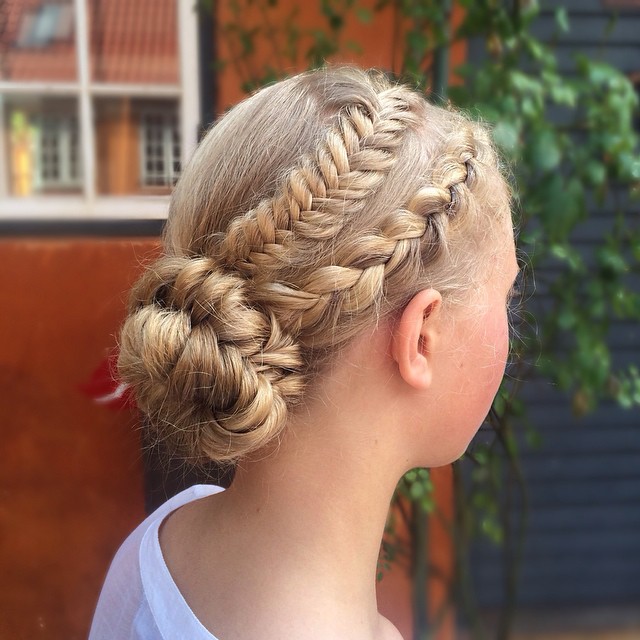 Dutch + Fishtail Braided Up Do