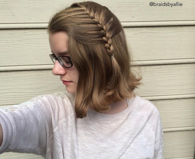 Half Up + Side Mermaid Braid