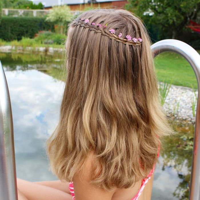 Waterfall Braid For Tweens