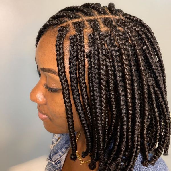 Brunette Box Braids