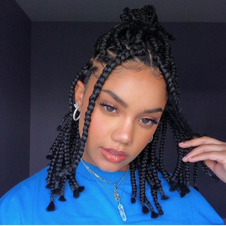 Half- Up Face-Framing Braids