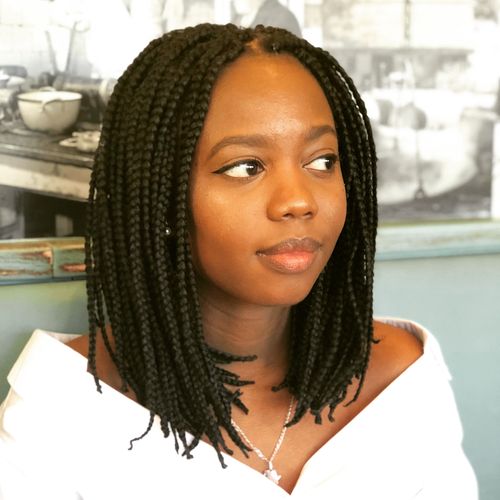 Long Bob + Middle Part