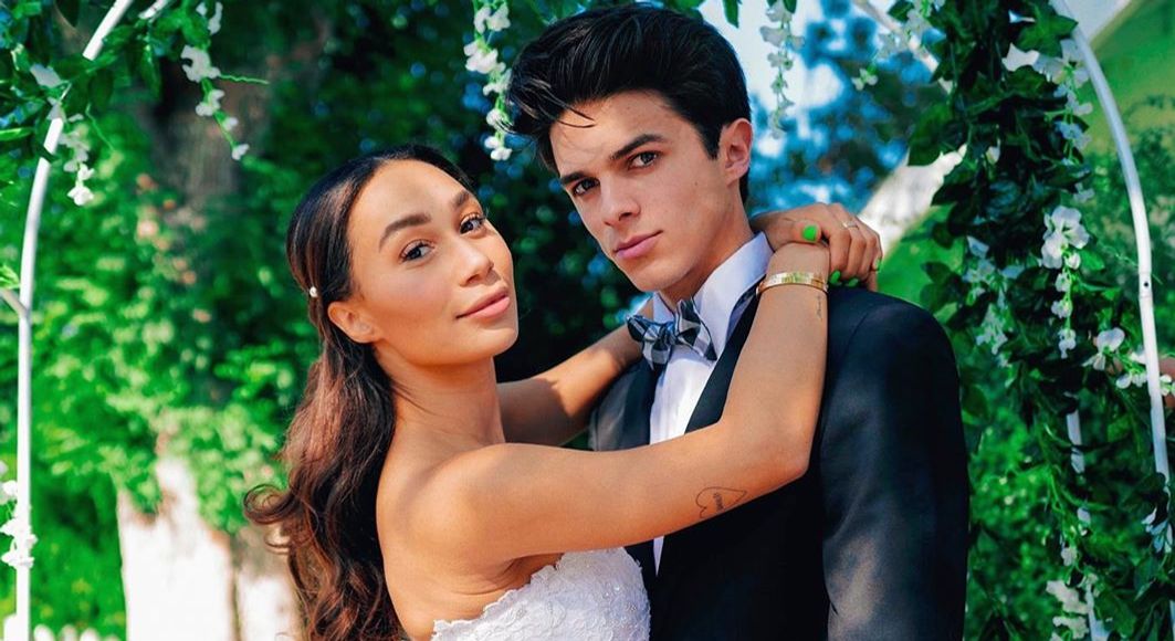 Eva Gutowski and Brent Rivera